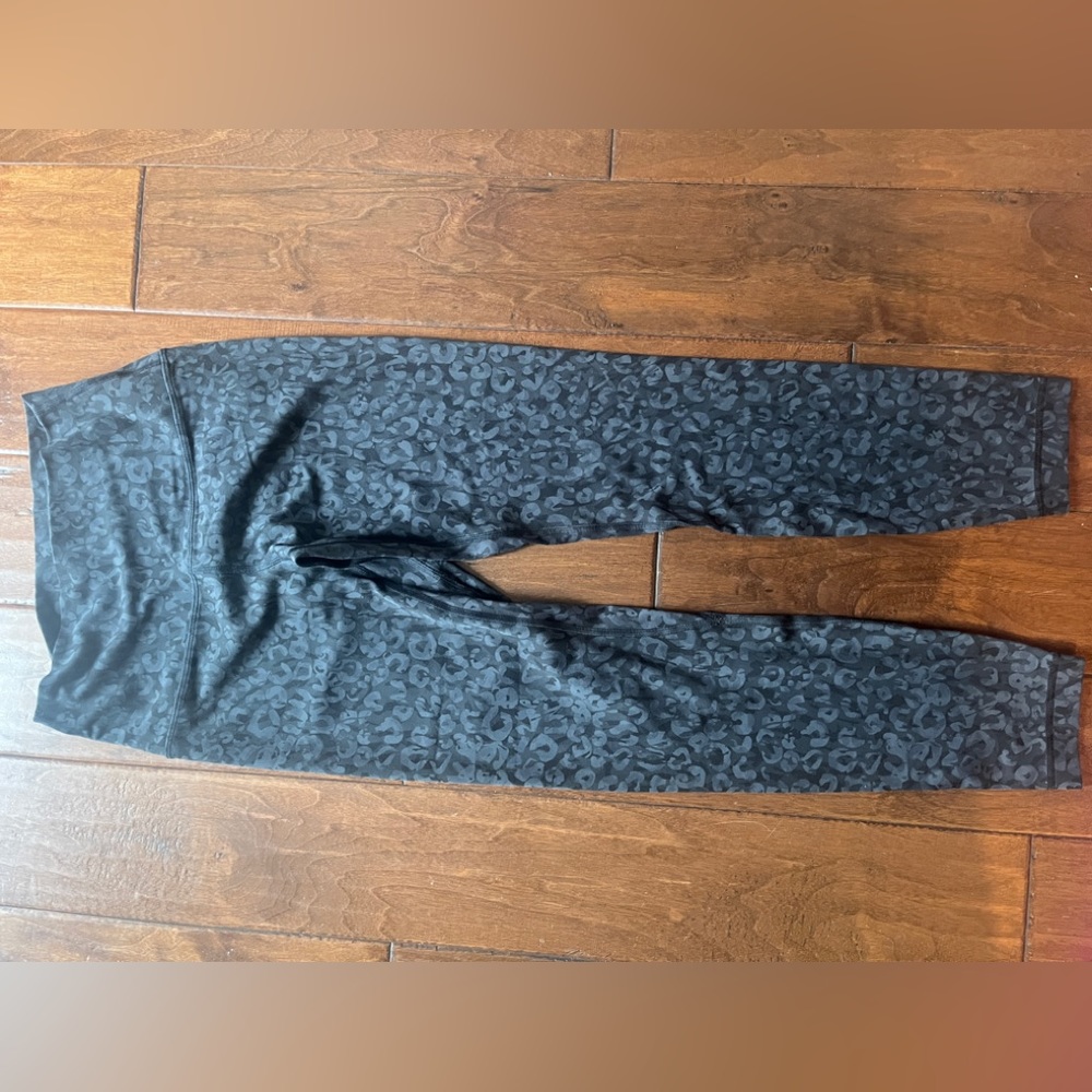 Lululemon align legging 25”- green leopard
